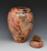 Saggar Vessel with Driftwood Lid II