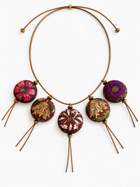 Twilight Garden Reversible Silk Necklace