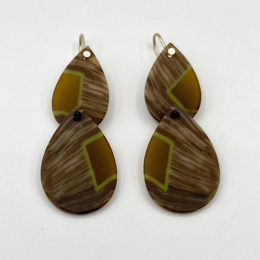 Woodgrain Kinetic Earrings
