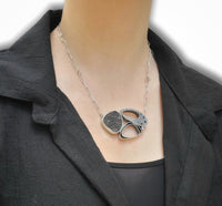 Triple Organic Hollow Pendant