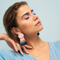 Pink Enamel Redwood & Indigo Ombre