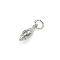 Olive Shell Charm in Bright Silver