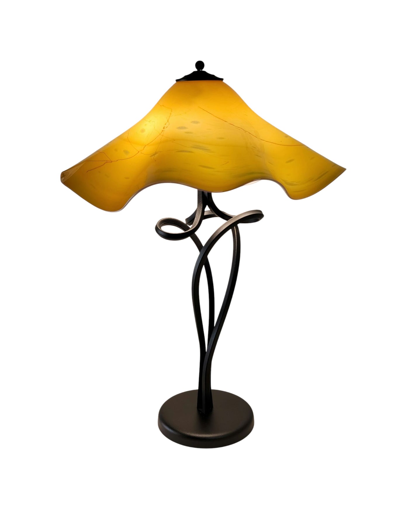 Golden Summer Fluted Spiral Lamp