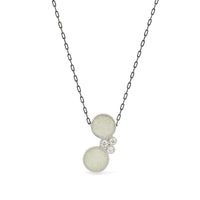 Sterling Silver with White Concrete