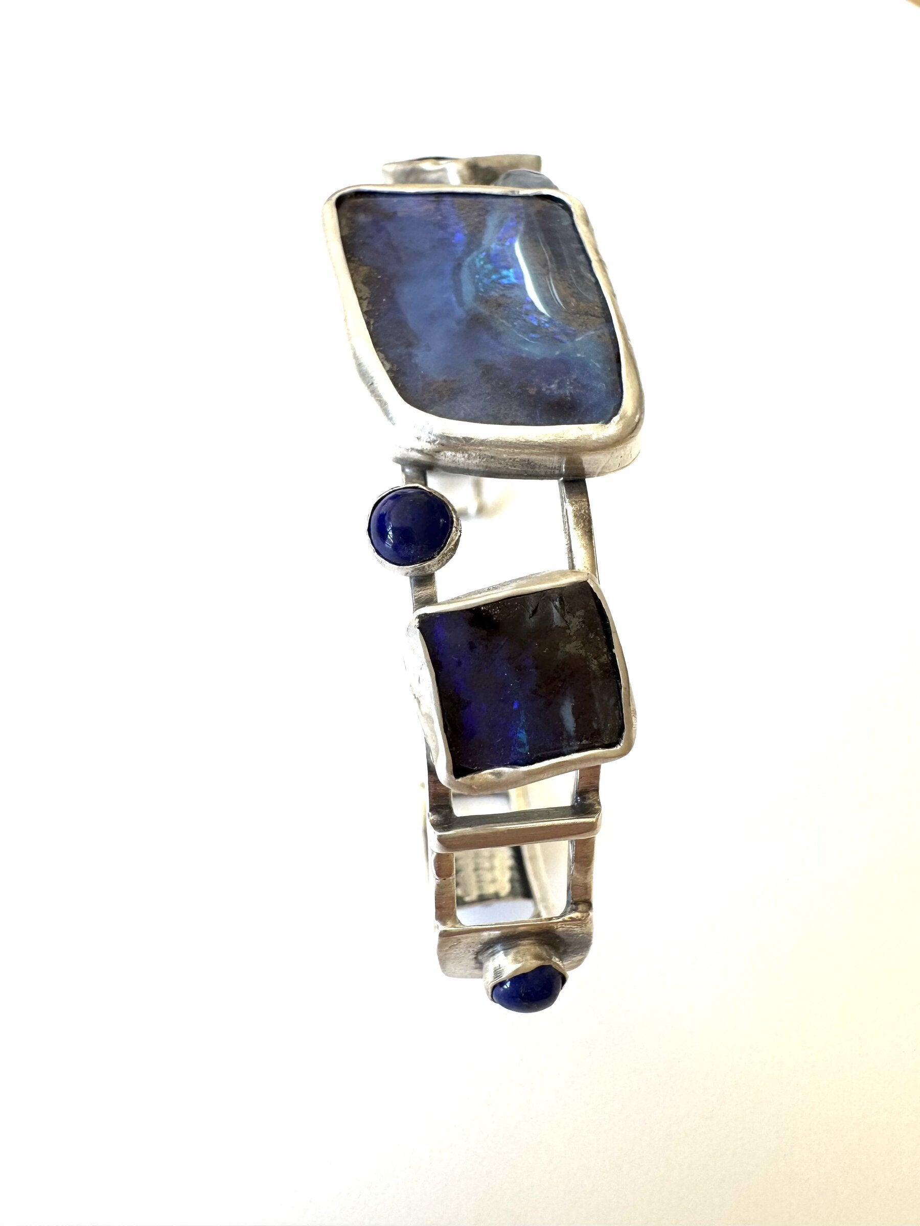 Boulder Opal and multi stone bracelet