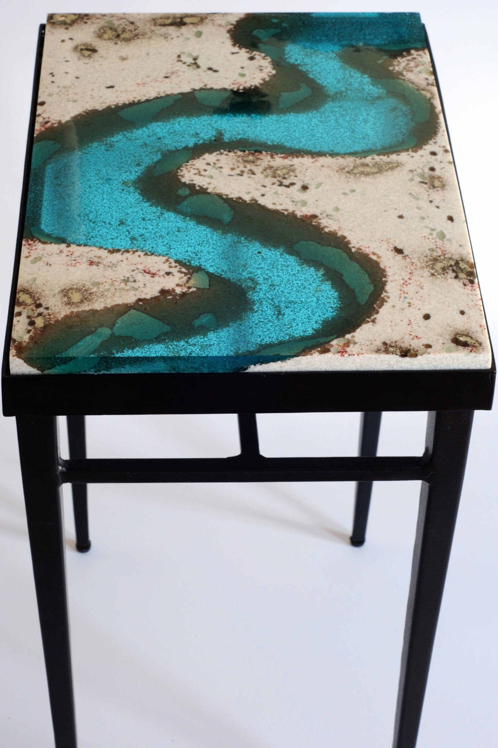 Meander Art Glass Table