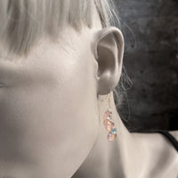 Pink Quartz & Aqua Apatite Signature Earrings