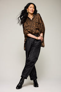 Burnout Leopard Top