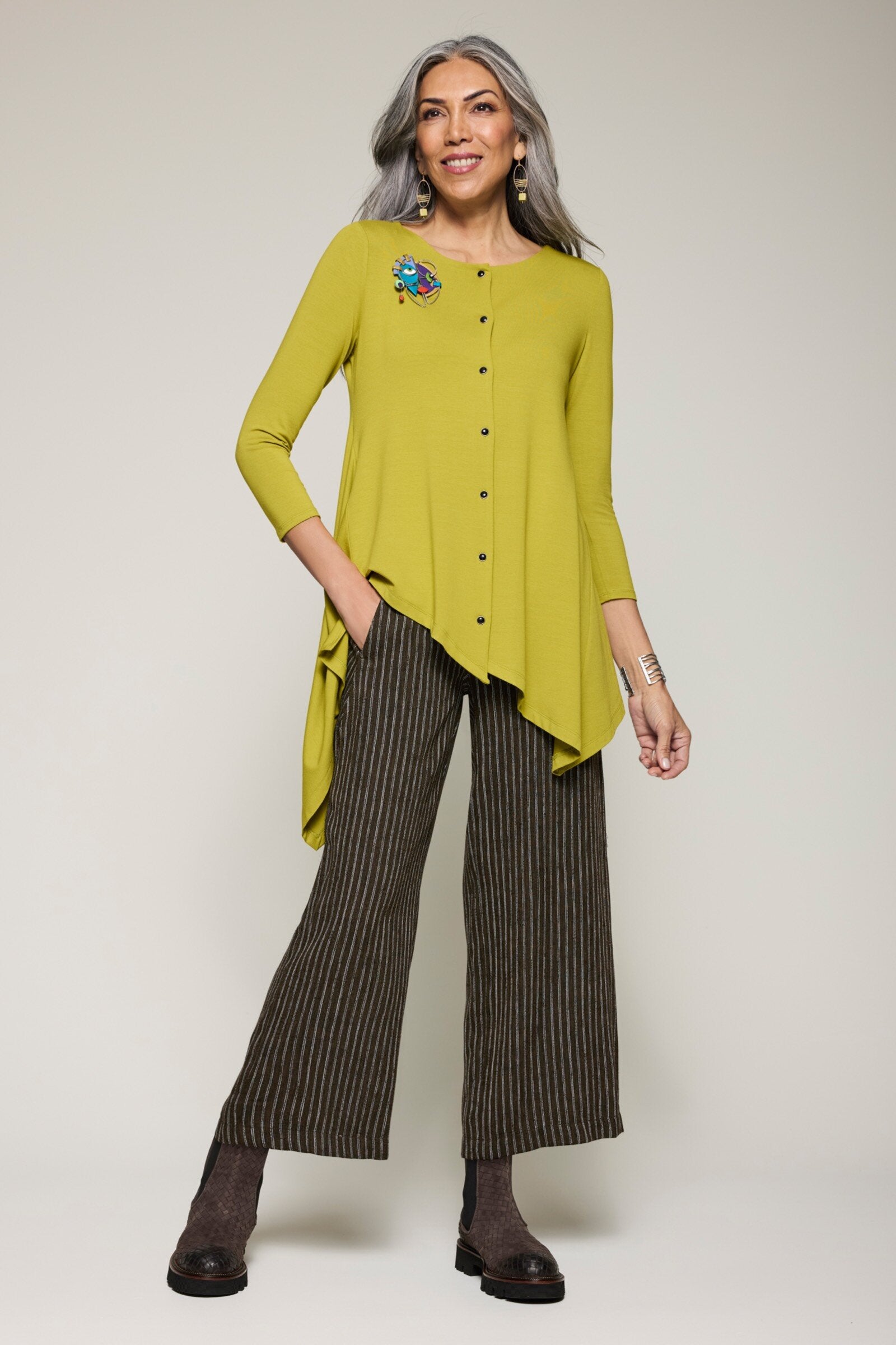 Snap-Front Tunic · Artful Home