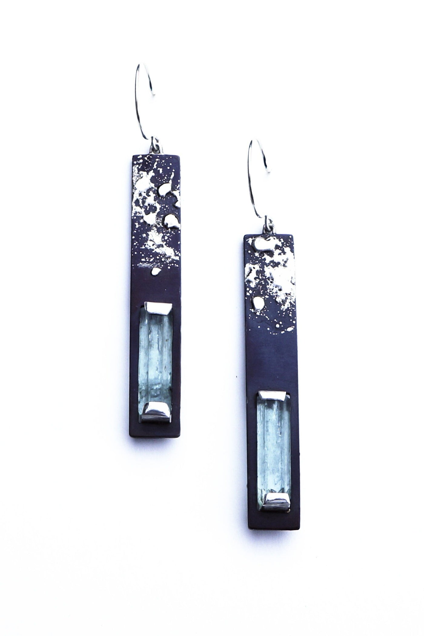 Long Aquamarine Earrings