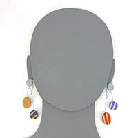 Striped Shapes & Dangles Earrings