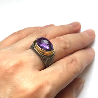 Amethyst Gemrock Ring