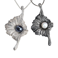 Black Pearl & Bright Silver (left) and White Pearl & Oxidized Silver (right)