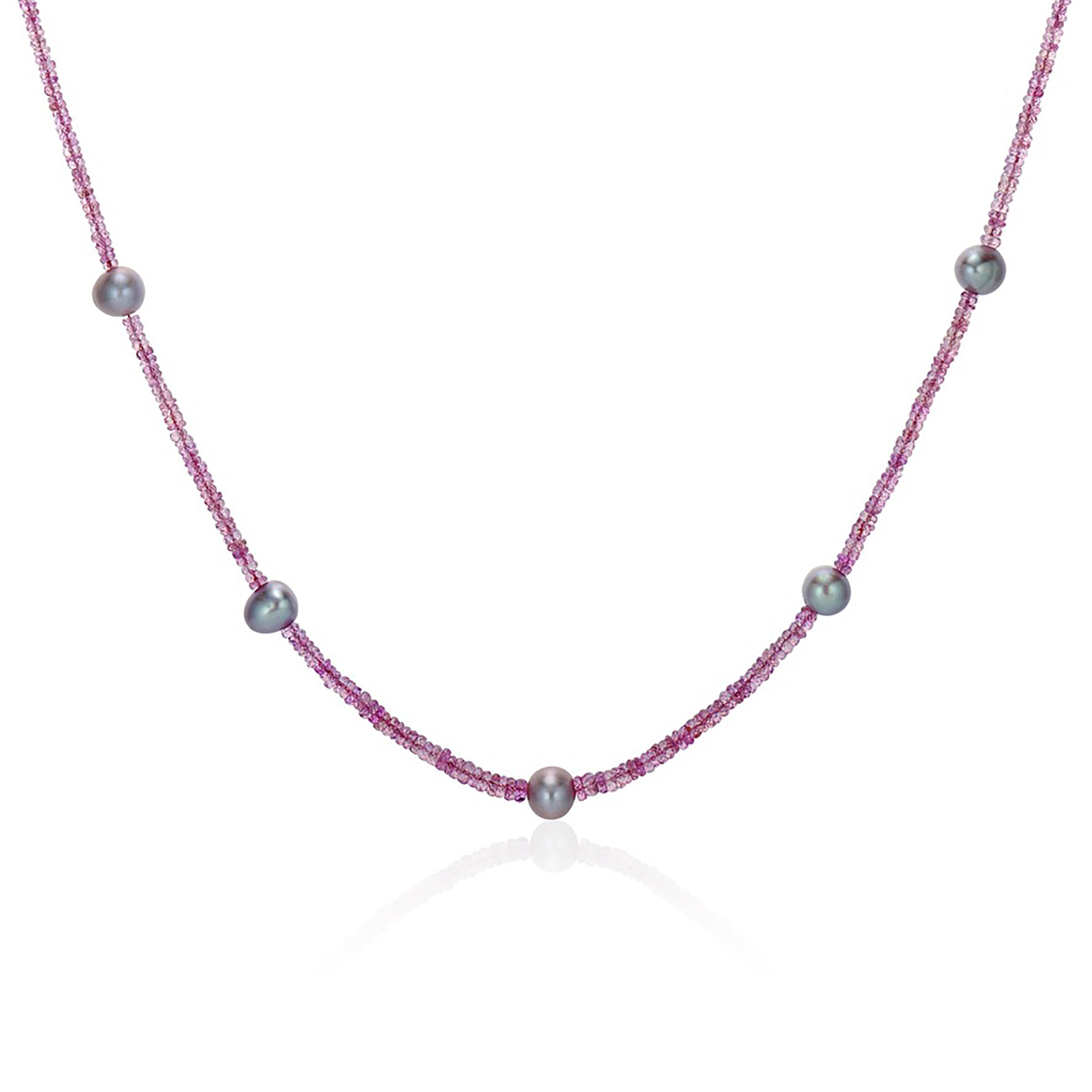 Pink Sapphire Brita Necklace