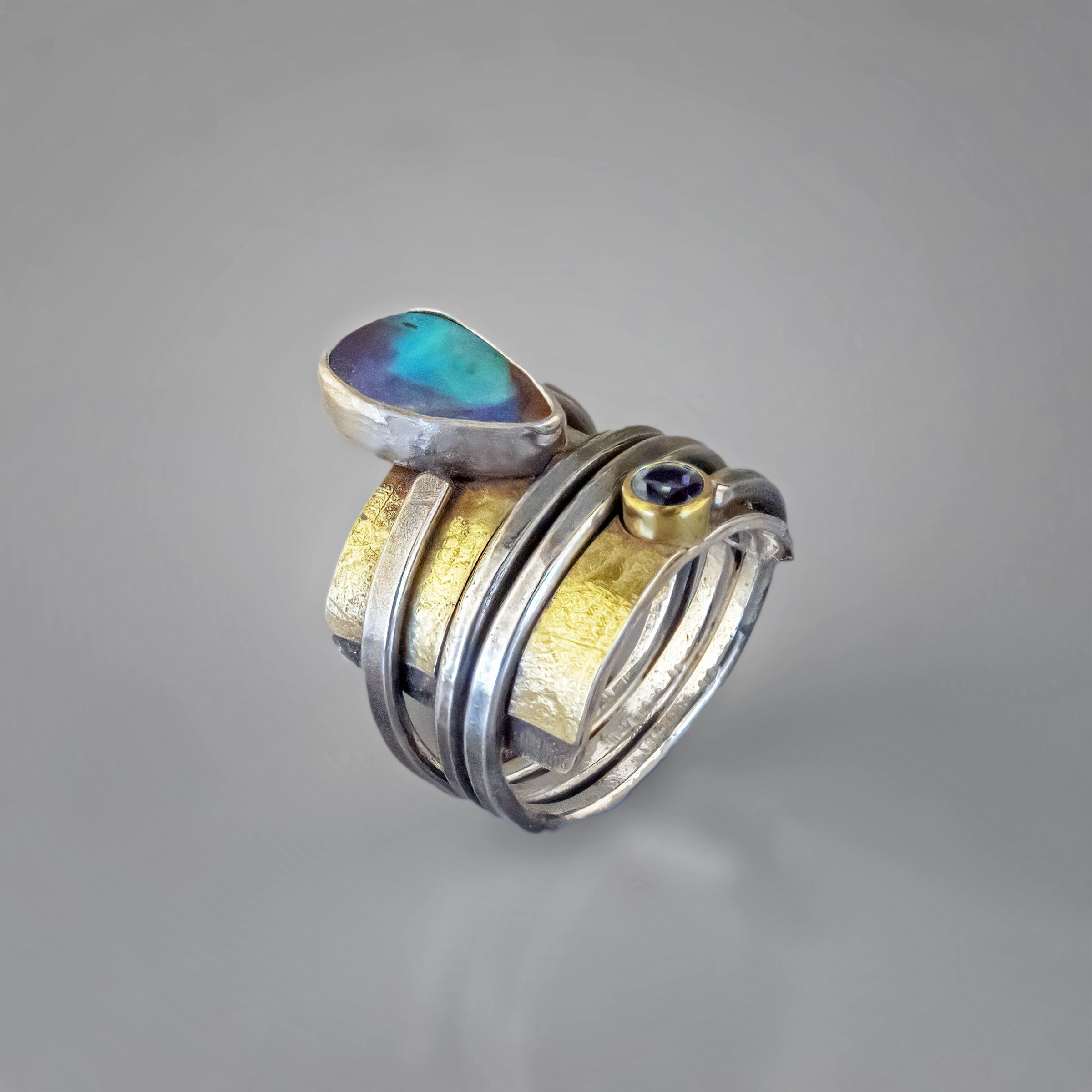 Australian Opal Wrapped Ring