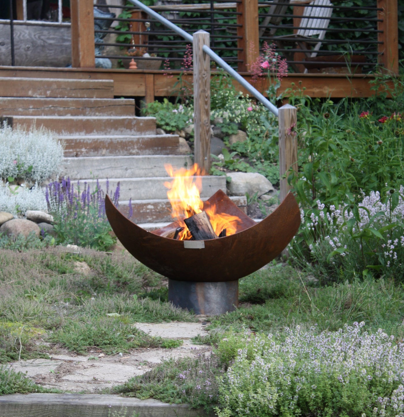 King Isosceles Sculptural Firebowl