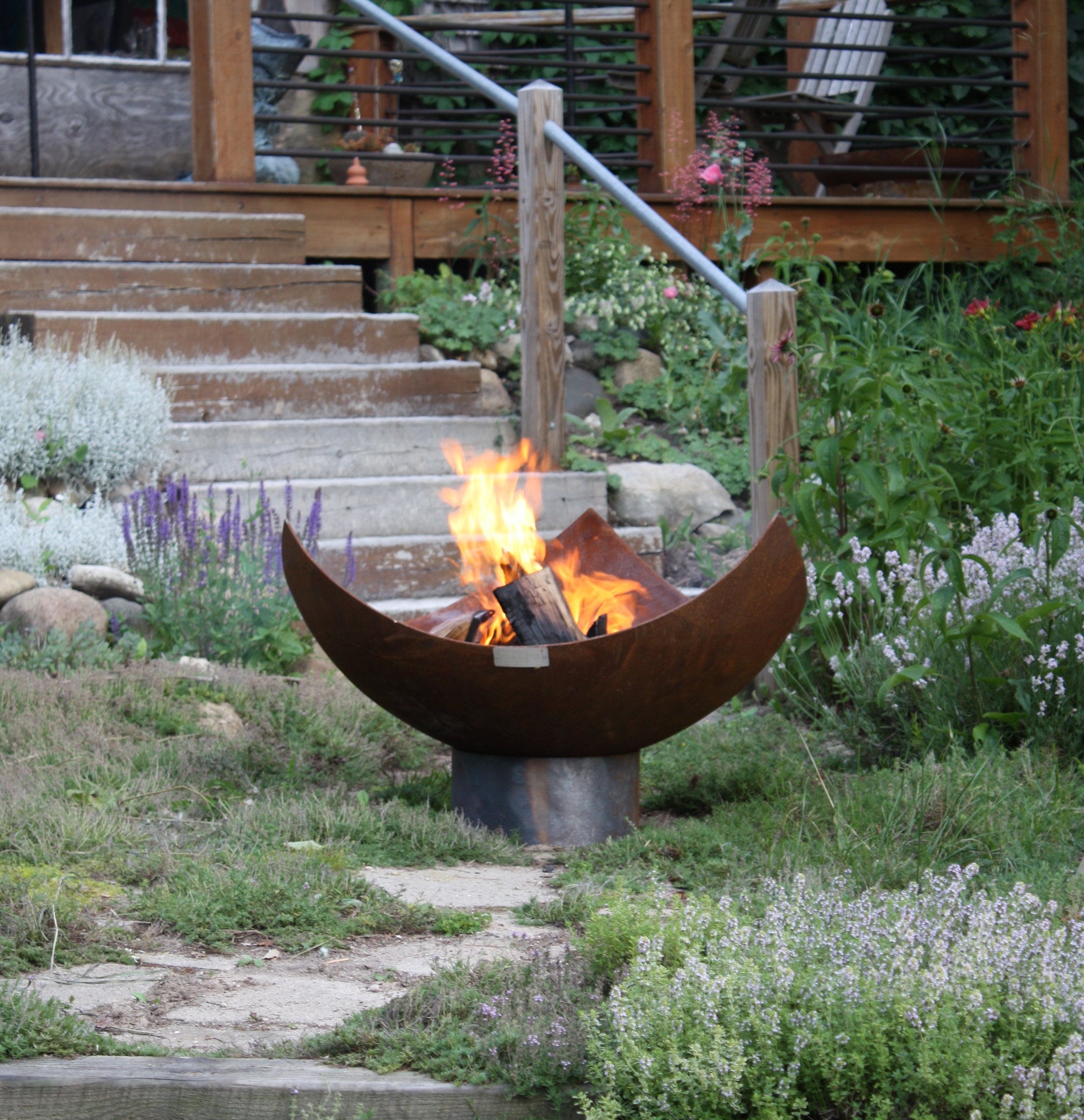 King Isosceles Sculptural Firebowl