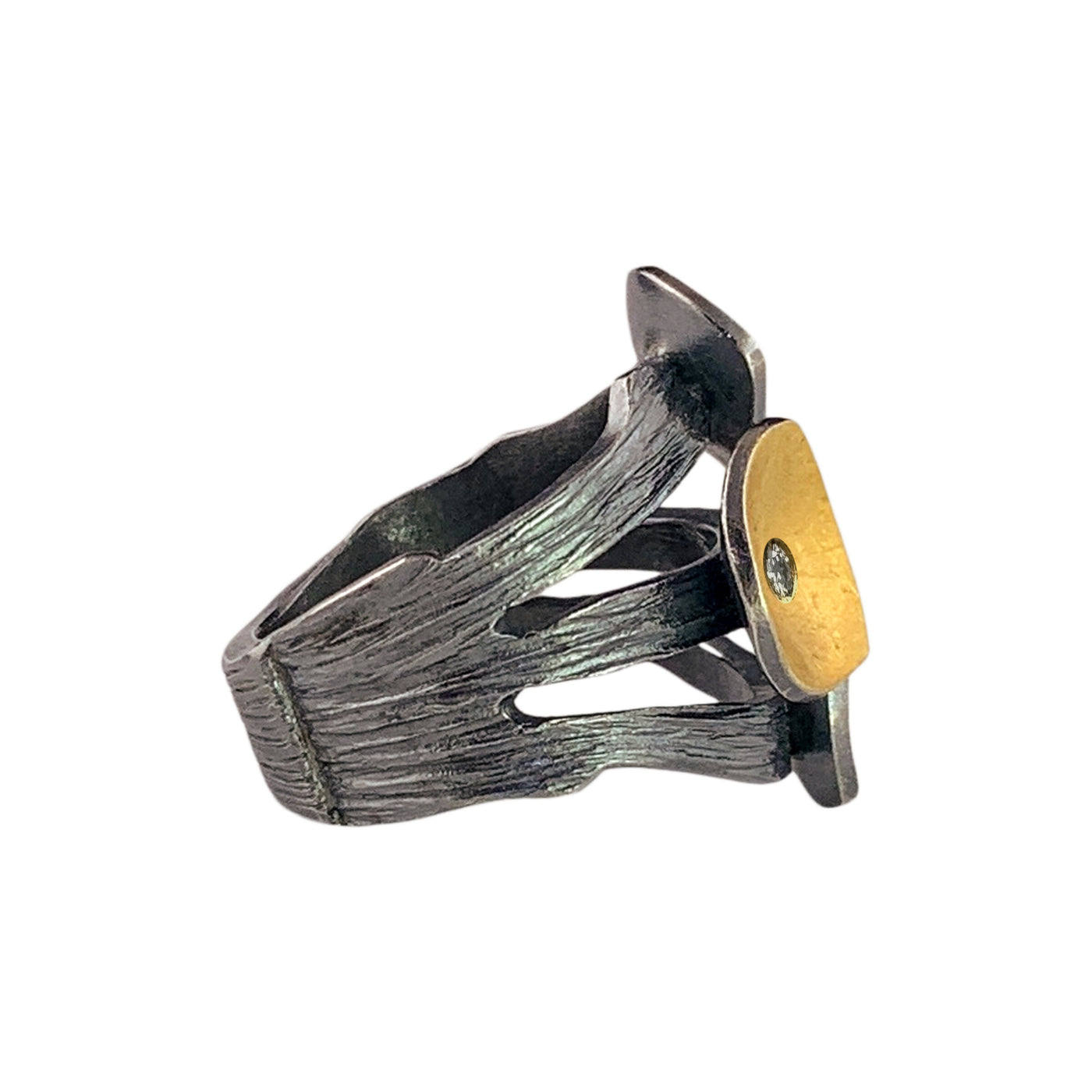 Oxidized Silver Band