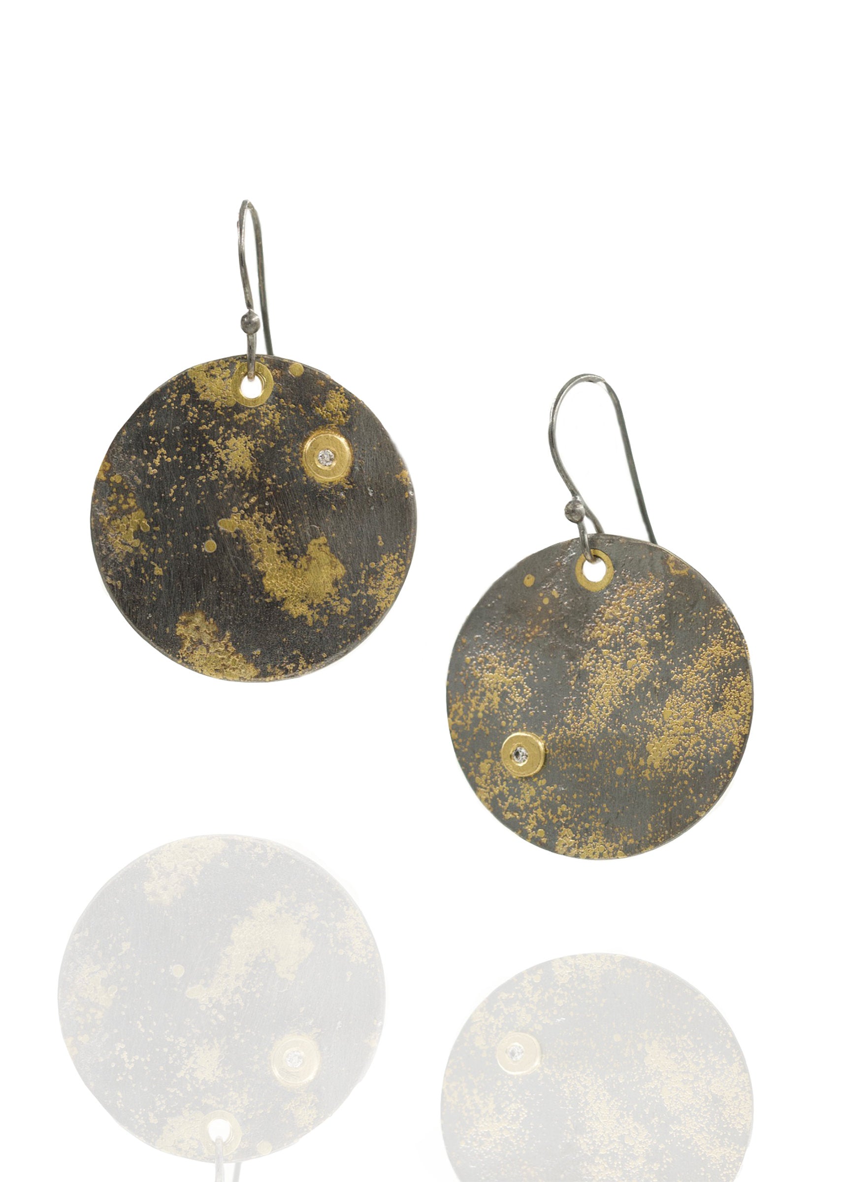 Full Moon Disc Earrings