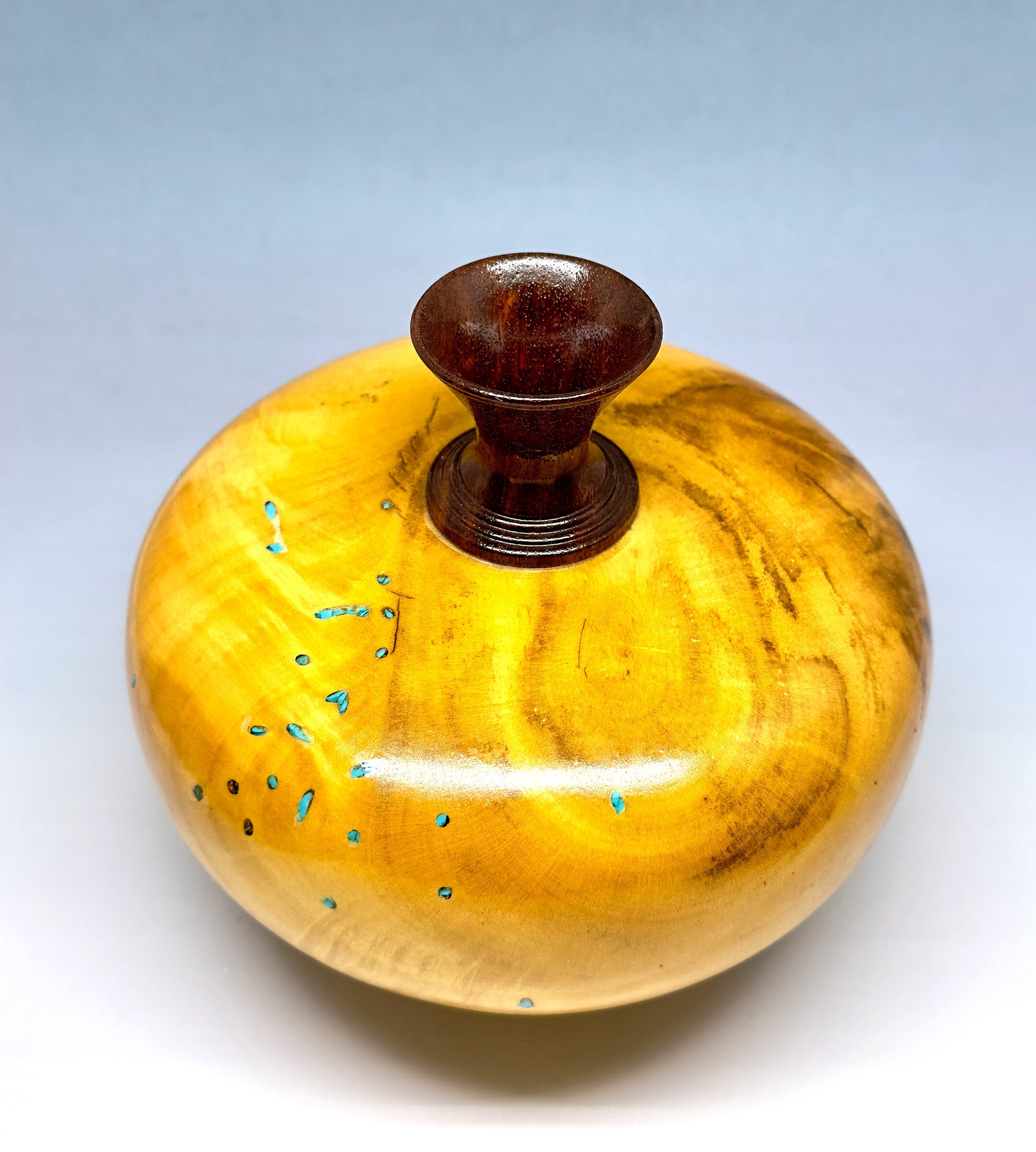 Spalted Buckeye vase top