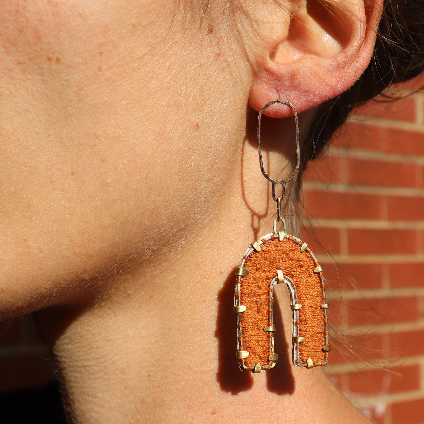 Embroidered Earrings IV