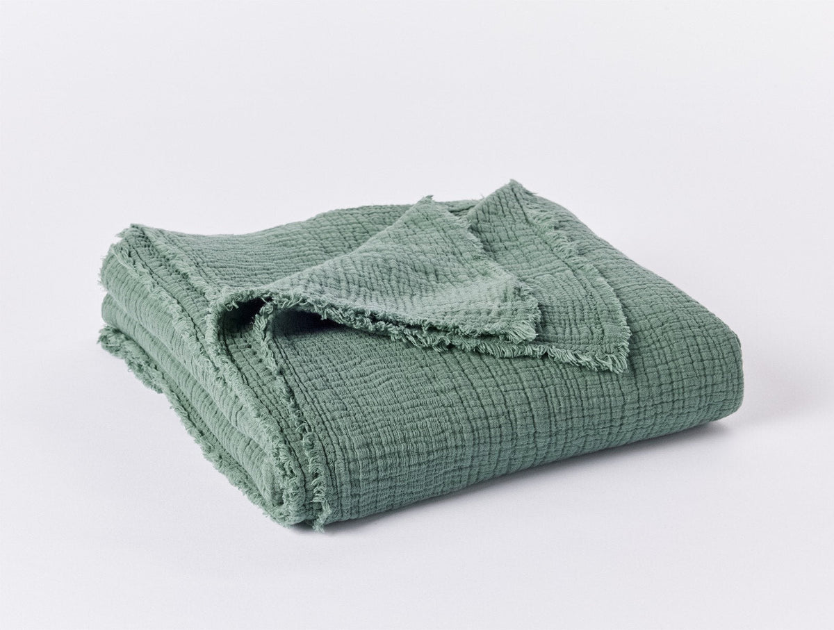 Topanga Matelasse Throw in Juniper