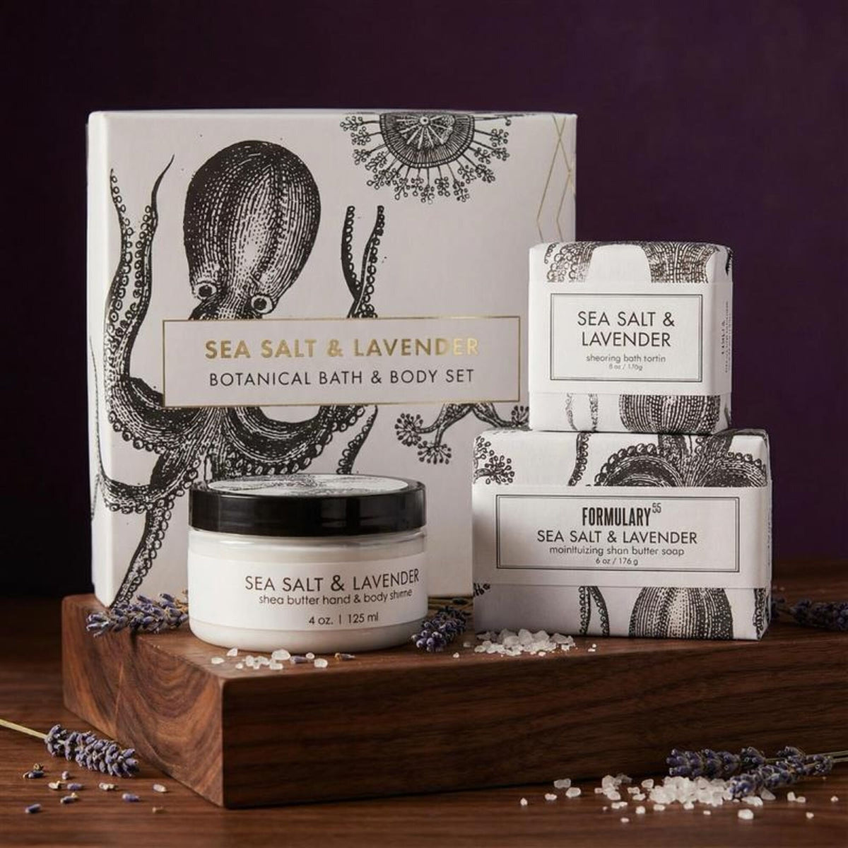 Sea Salt & Lavender Botanical Gift Set