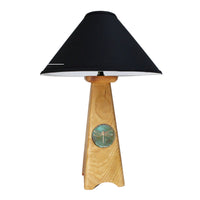 East of Appalachia Table Lamp with Patina Dragonfly Medallion