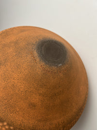 Orange and Teal Dot Vessel