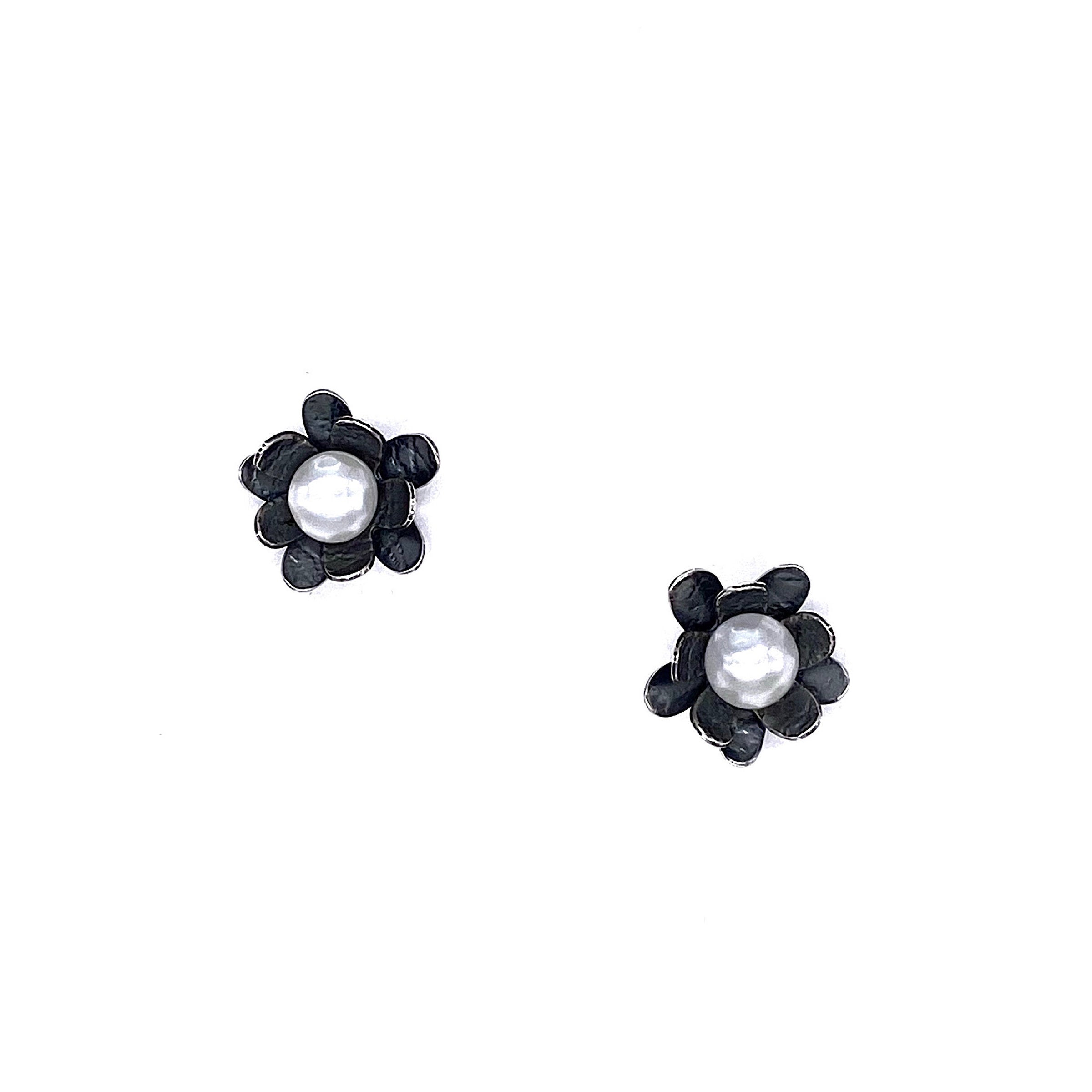 Rosy Blossom Stud Earrings