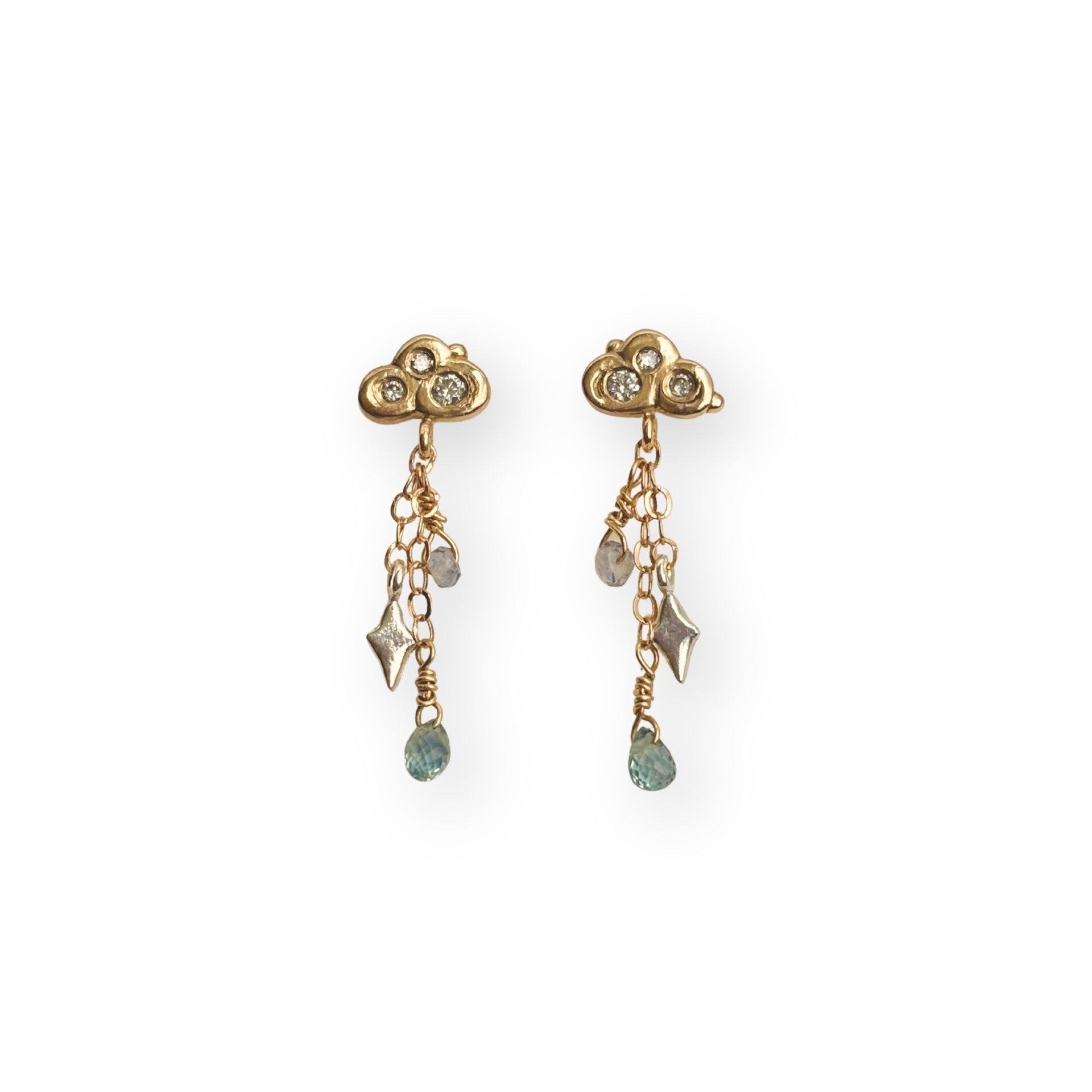 Night Cloud Diamond Earrings