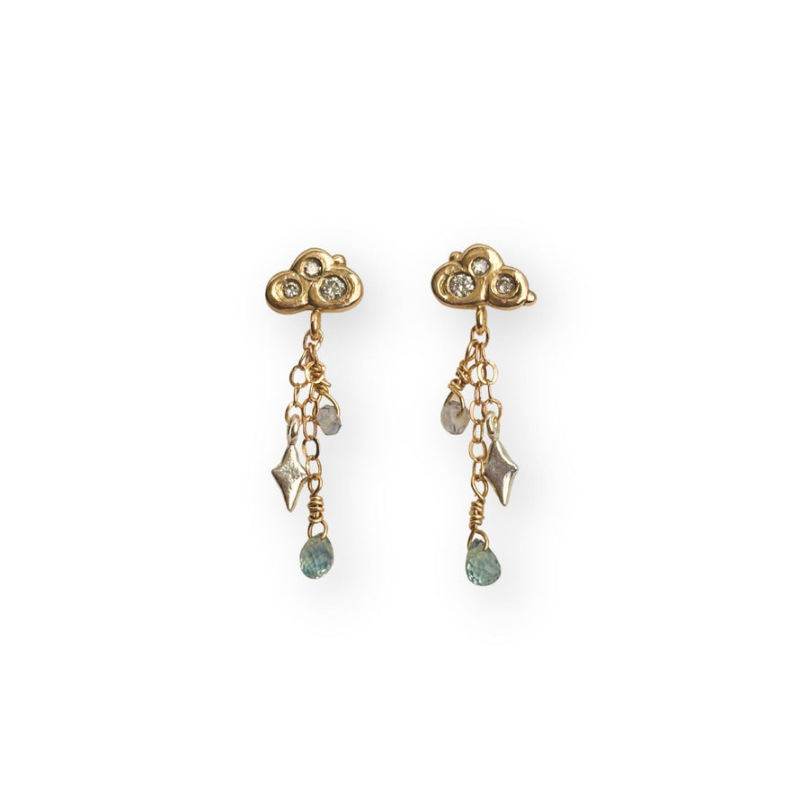 Night Cloud Diamond Earrings