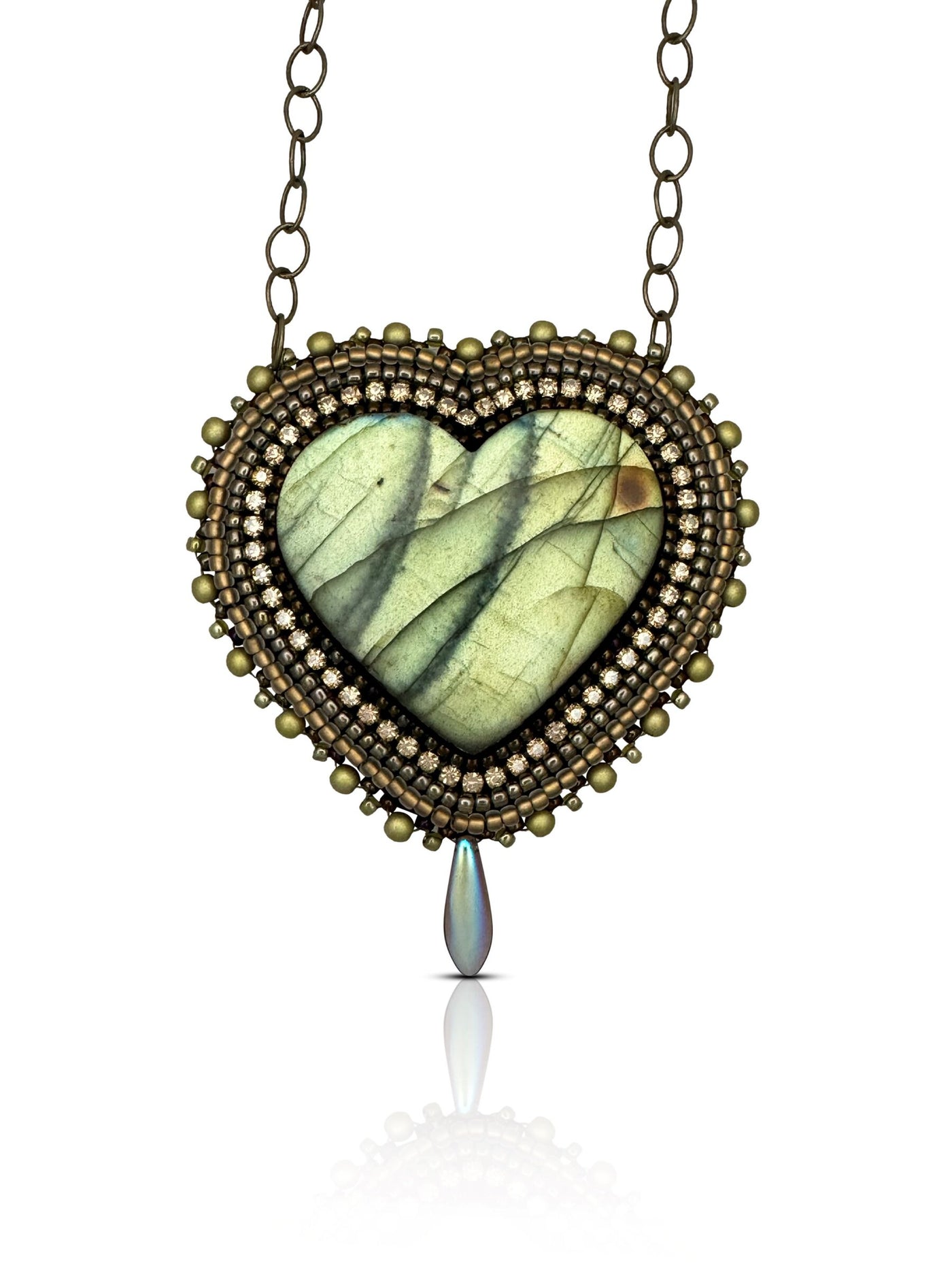 Labradorite Heart Pendant No. 5