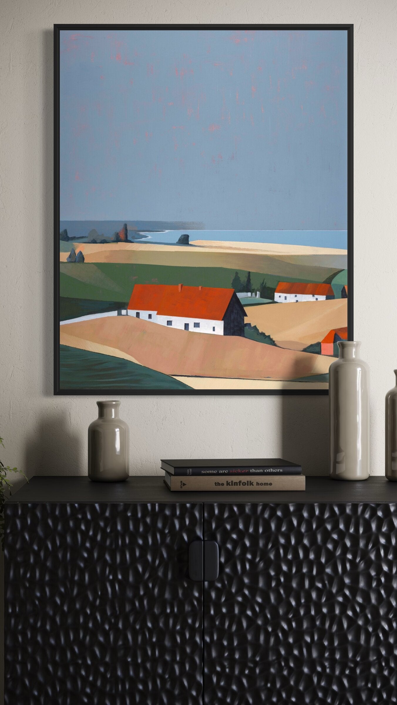 print on canvas framed