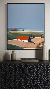 print on canvas framed