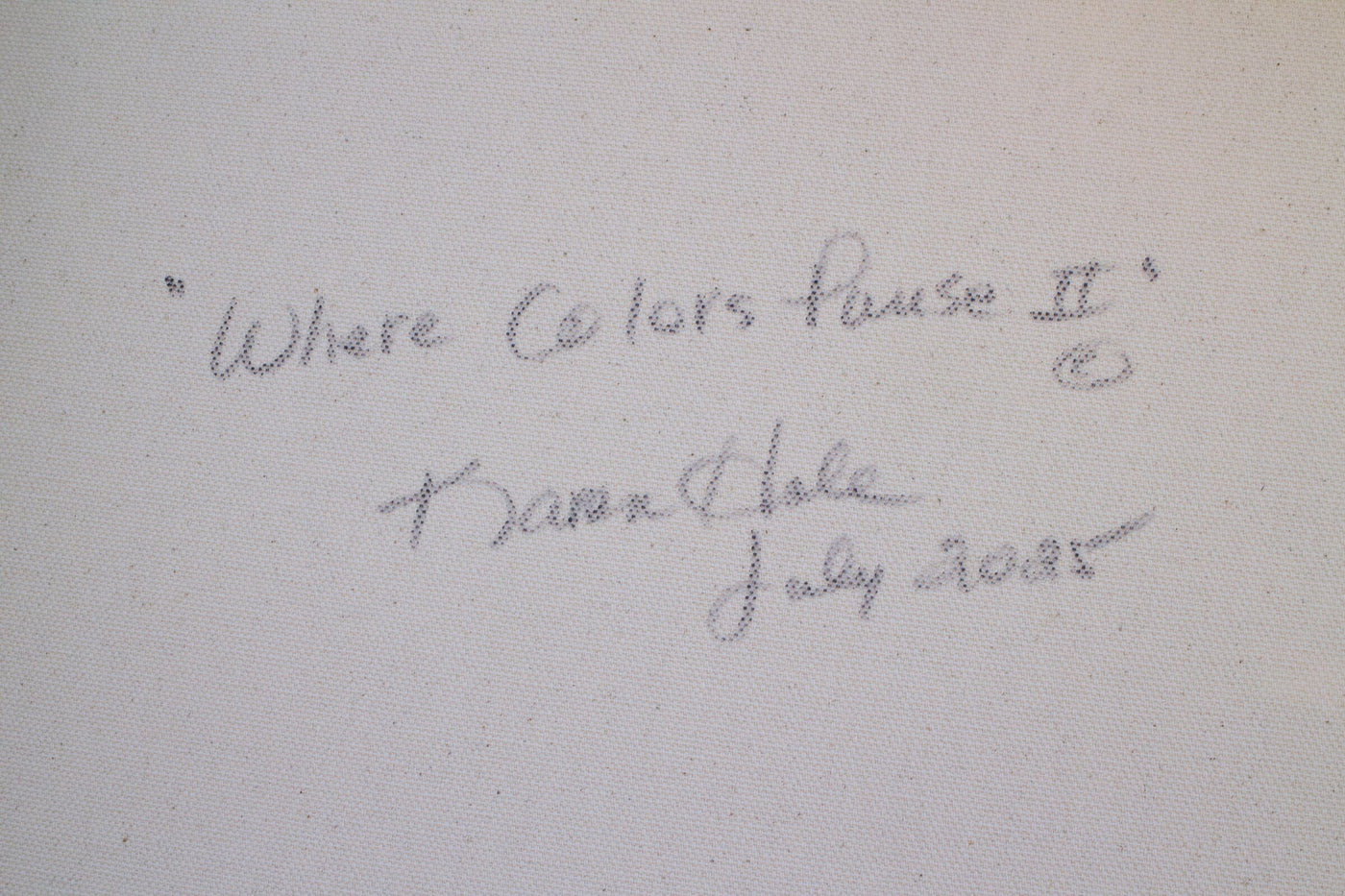 Where Colors Pause II
