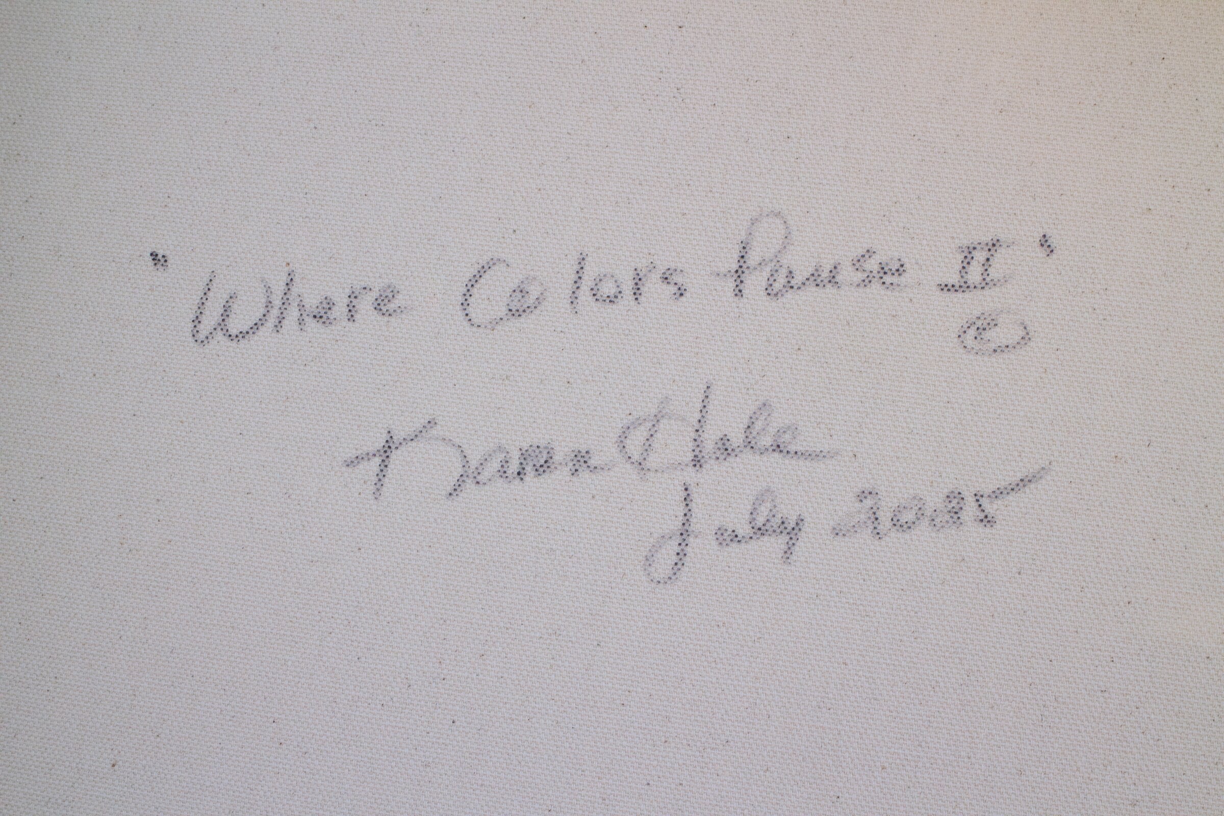 Where Colors Pause II