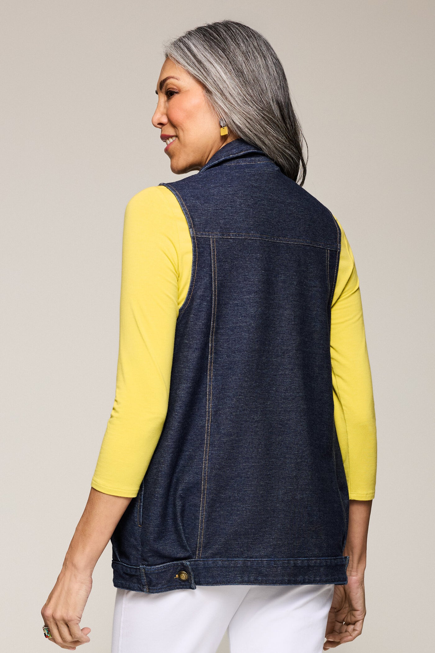 Dream Knit Denim Cara Vest