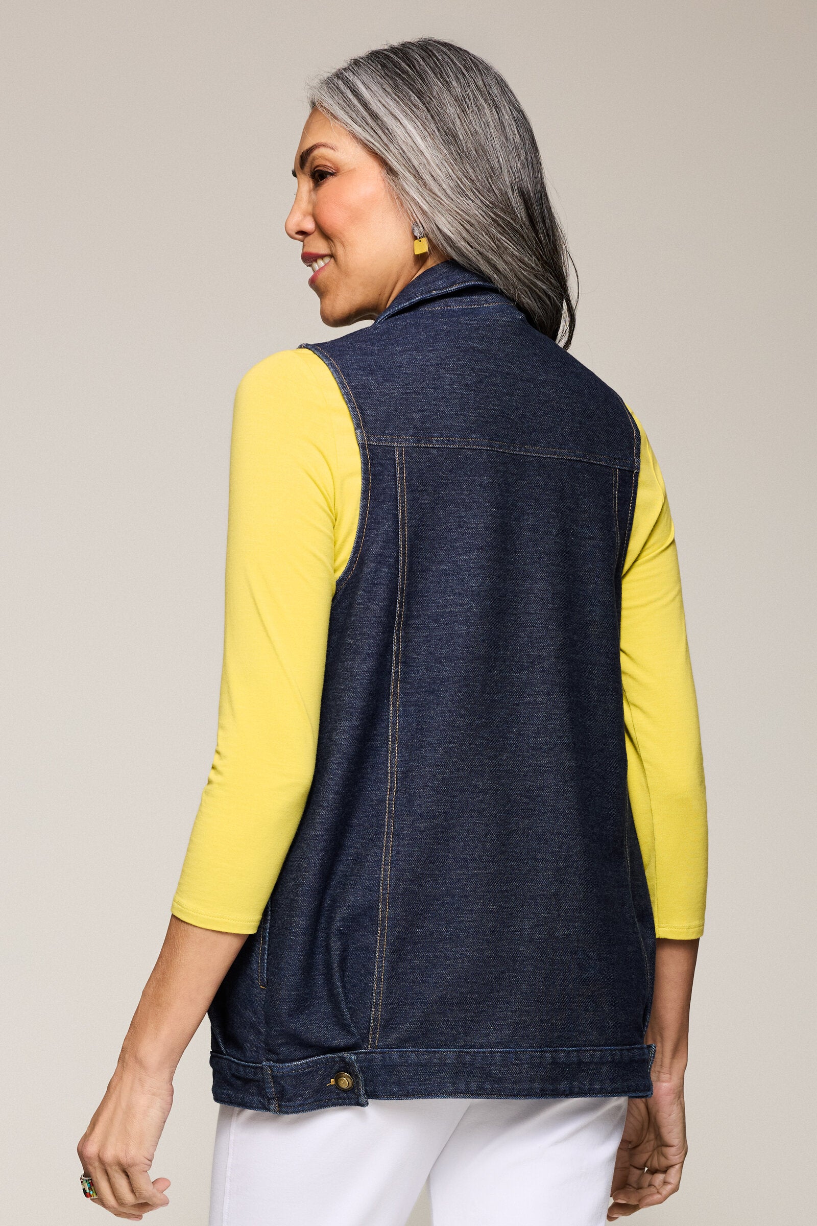 Dream Knit Denim Cara Vest
