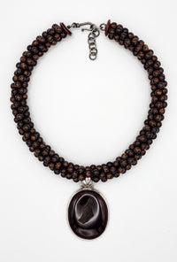 Chocolate Druzy Quartz Choker