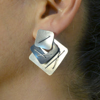 Bright Silver Post Back