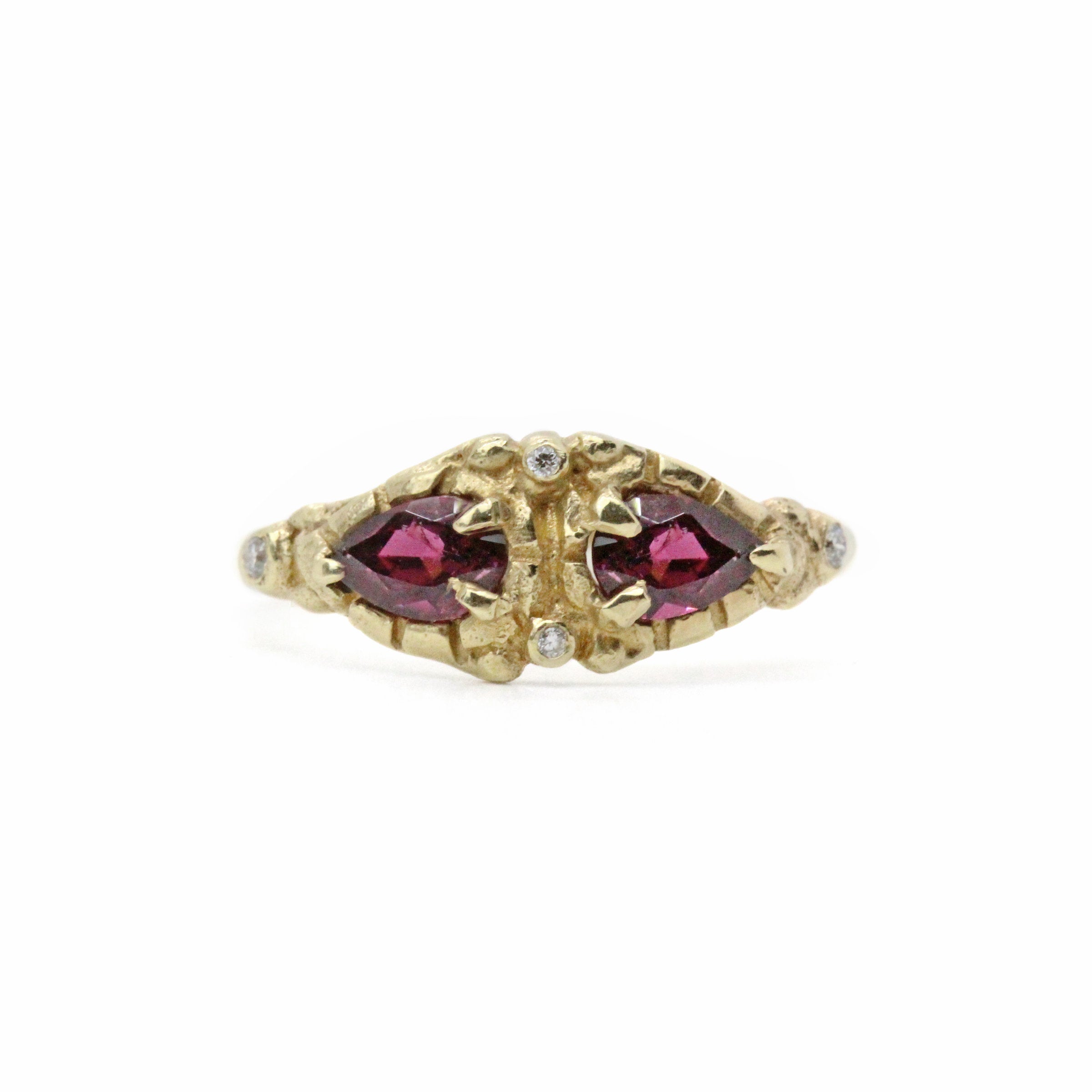 Garnet Masque Ring