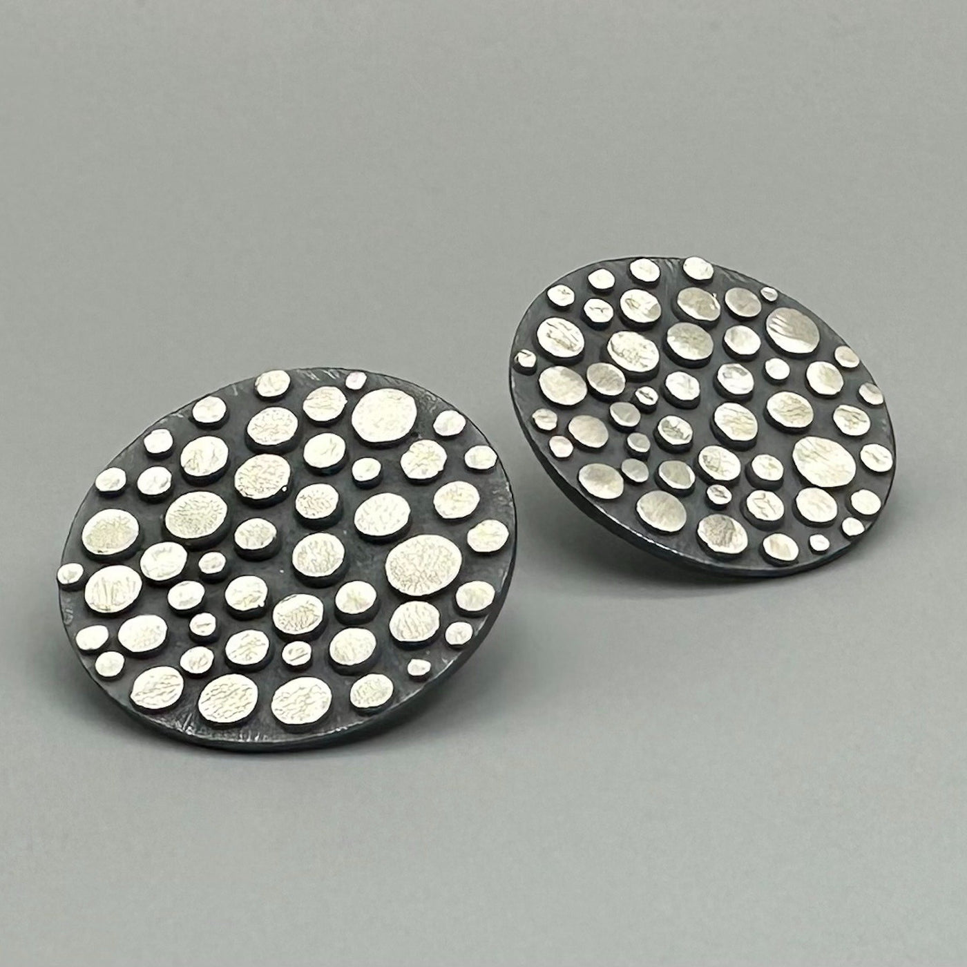 Disco Flat Shield Earrings