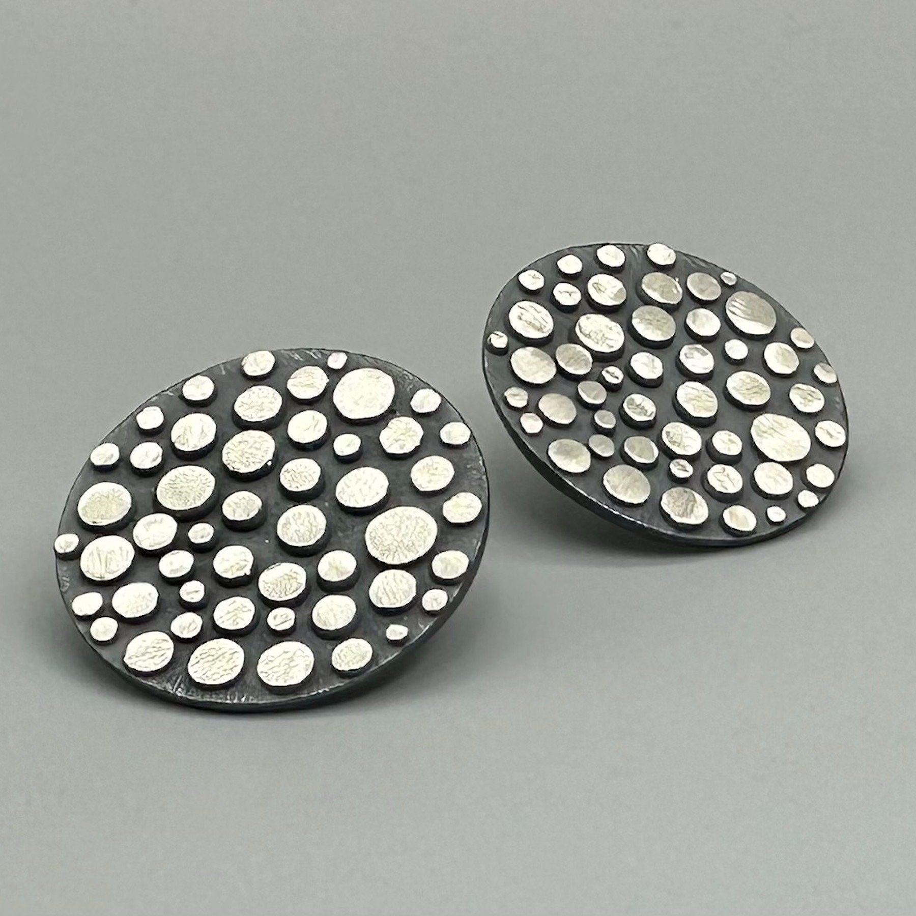Disco Flat Shield Earrings