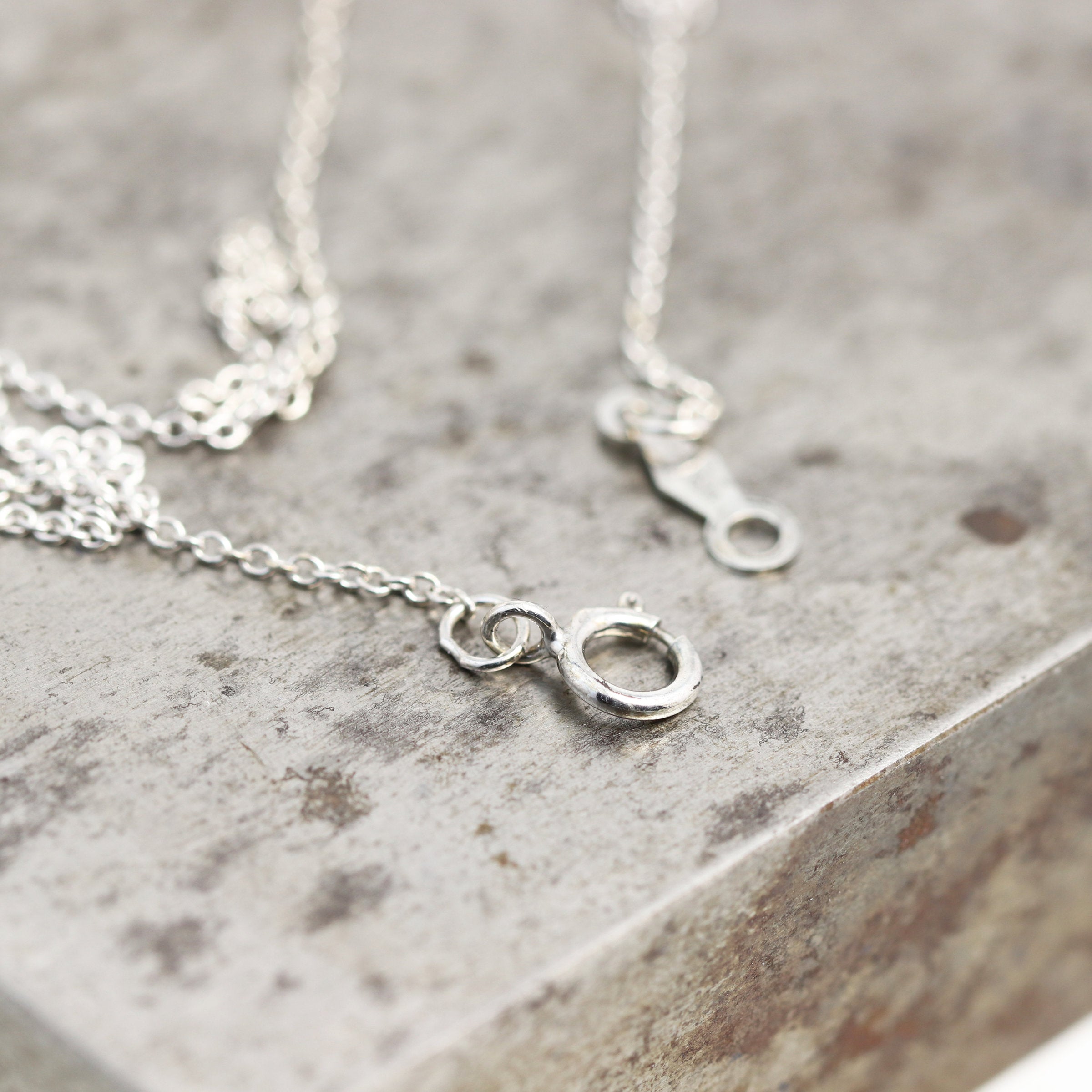 Rose Cut Diamond "V" Necklace