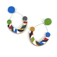 Multi Stripe Dangle Earrings