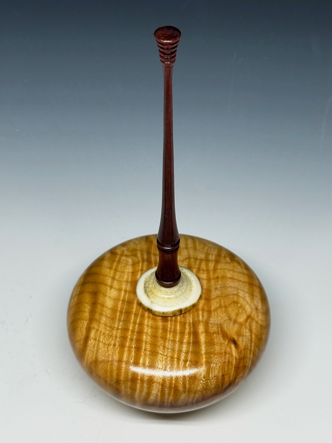 Curly Maple Lidded Vessel | Photo by John M. Russell