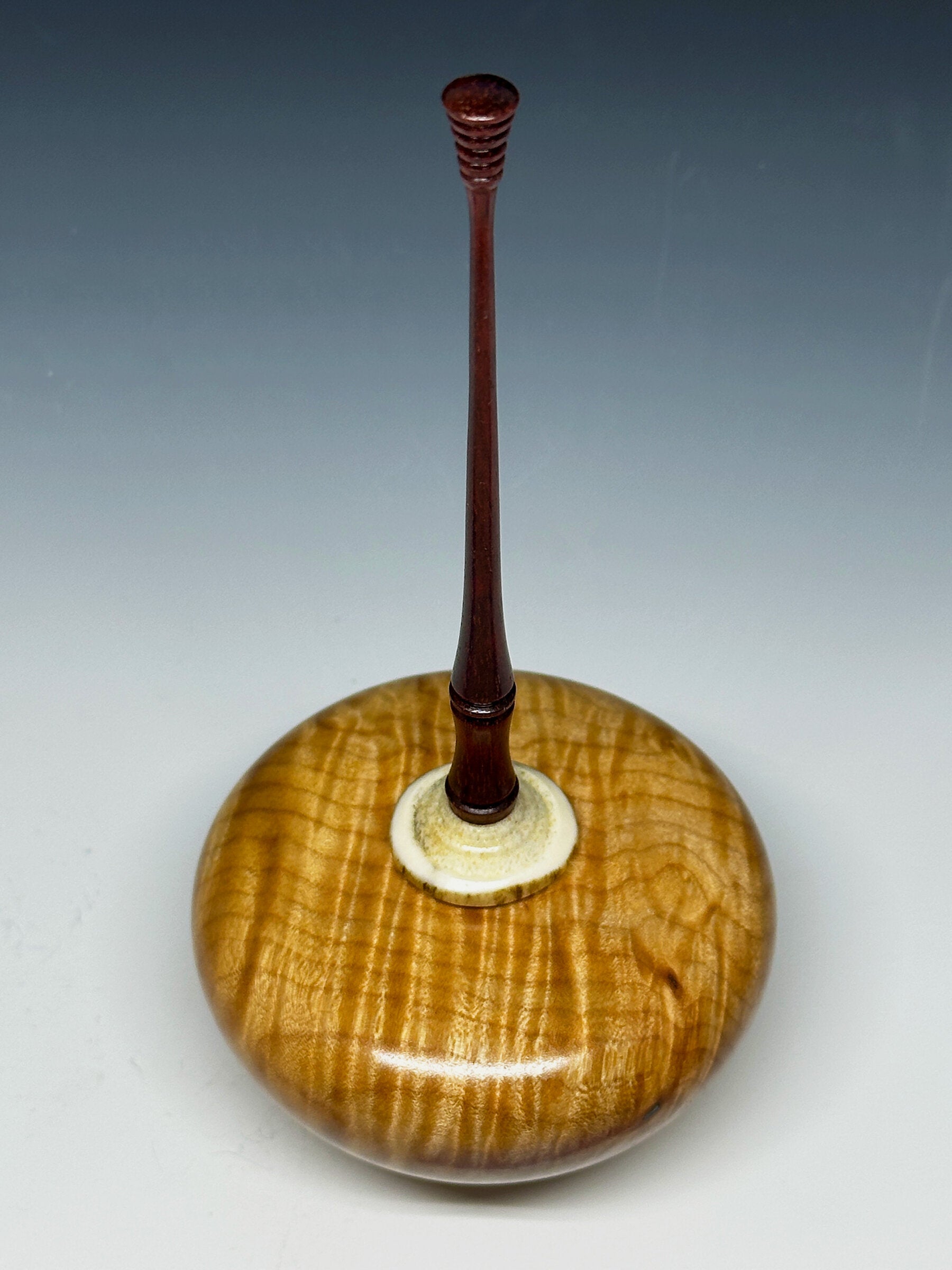 Curly Maple Lidded Vessel | Photo by John M. Russell
