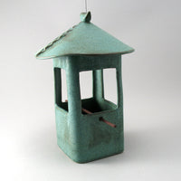 Stoneware Bird Feeder with Bird