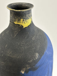 Tall Black Mondrian Vessel
